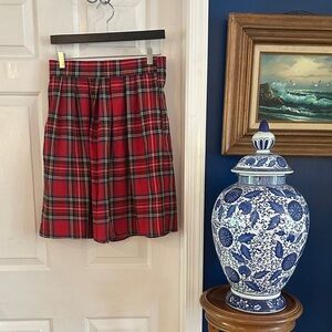 Women’s Vintage Katie Brooke Made in the USA Checkered Plaid Wool Blend Shorts